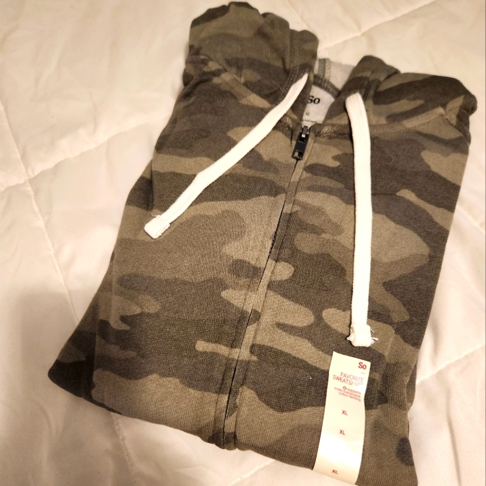 Juniors Camouflage Hoodie